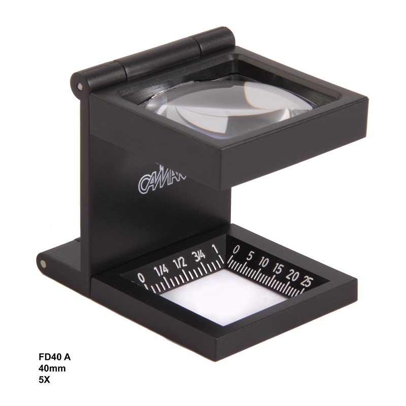 تصویر  ذره بین و لوپ  تاشو مدرج  FD40A  كامار (هنگ كنگ)40mm 5X
