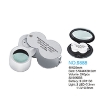تصویر  ذره بین و لوپ جواهر شناسی چراغ دار  9888 LED-UV- جلد فلزی كامار (چین) 25mm 40X
