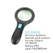تصویر  ذره بین و لوپ دستی چراغ دار  6904B دور LED كامار (چین) 75mm 3X-8X