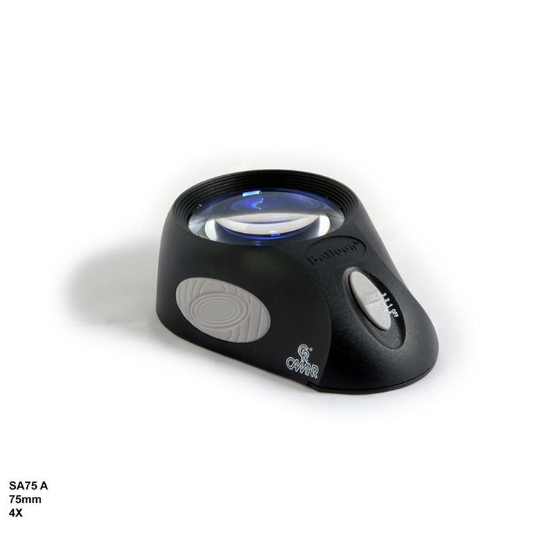 تصویر  ذره بین و لوپ گویین  SA75A LED - سه حالته كامار (هنگ كنگ)75mm 4X