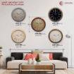 ساعت دیواری چوب طبیعی قطر 60 سانتی‌متر کامار (CAMAR) کد 6701