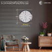 ساعت دیواری قاب فلزی قطر 50 سانتی‌متر زیرثانیه کامار (CAMAR) کد M5104