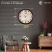 ساعت دیواری قاب چوبی قطر 60 سانتی‌متر کامار (CAMAR) کد W6103
