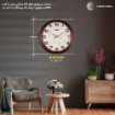 ساعت دیواری قاب چوبی قطر 60 سانتی‌متر کامار (CAMAR) کد W6104