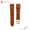 بند ساعت چرم طبیعی کروکدیل مدل سرفیکس کامار (Camar) تولید ایران کد ویولت