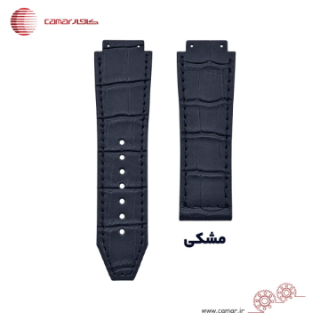 بند ساعت چرم طبیعی هابلوت طرح کروکودیل کامار (Camar) تولید ایران کد HUBLOT