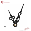 لوازم ساعت دیواری عقربه ساعت و دقیقه شمار سایز 4.6 سانتی‌متر فرفورژه مشکی کامار (CAMAR) کد 1115