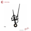 لوازم ساعت دیواری عقربه ساعت و دقیقه شمار سایز 6.8 سانتی‌متر فرفورژه مشکی کامار (CAMAR) کد 1114