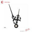 لوازم ساعت دیواری عقربه ساعت و دقیقه شمار سایز 5.3 سانتی‌متر فرفورژه مشکی کامار (CAMAR) کد 1111