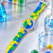 بند ساعت رابر سواچ طرح دار شفاف سایز 18mm کامار (CAMAR) تولید هنگ کنگ کد 58