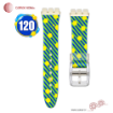 بند ساعت رابر سواچ طرح دار شفاف سایز 17mmSW کامار (CAMAR) تولید هنگ کنگ کد 120