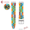 بند ساعت رابر سواچ طرح دار شفاف سایز 17mmSW کامار (CAMAR) تولید هنگ کنگ کد 82
