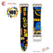 بند ساعت رابر سواچ طرح دار شفاف سایز 17mmSW کامار (CAMAR) تولید هنگ کنگ کد 100